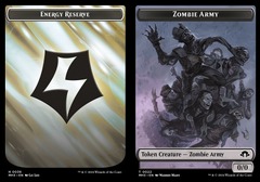 Energy Reserve (36) // Zombie Army (22) Token